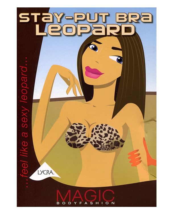 Magic BodyFashion    leopard stay put bra