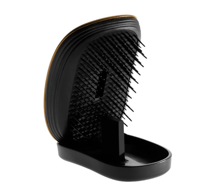 IKOO POCKET BLACK Расческа для волос Soleil Metallic