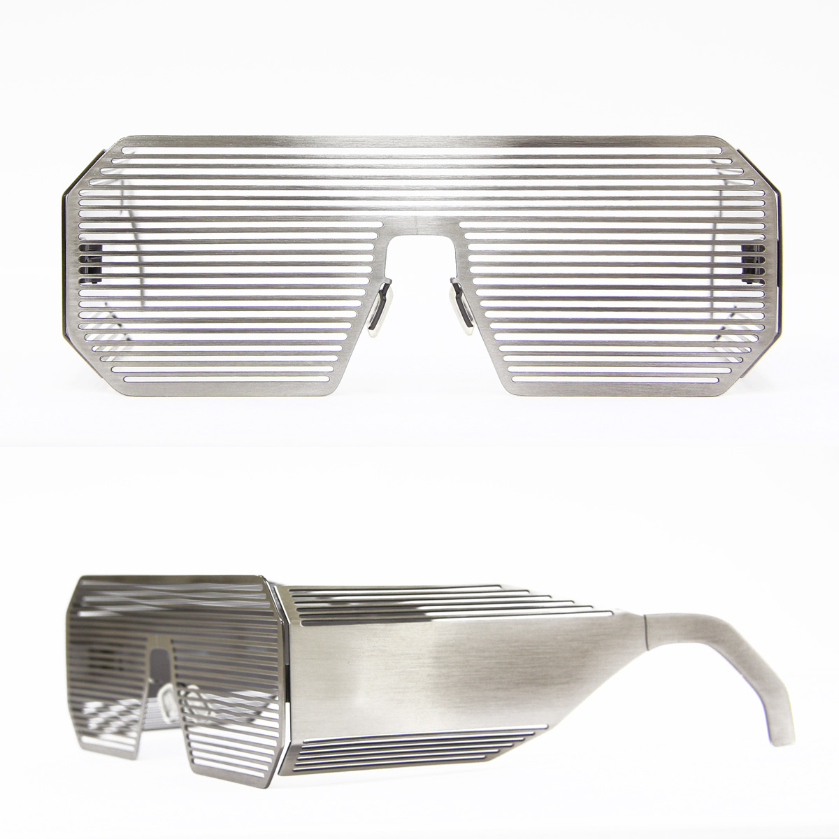 Linda Farrow очки boris b.oxidised matt silver stanless steel sunglass