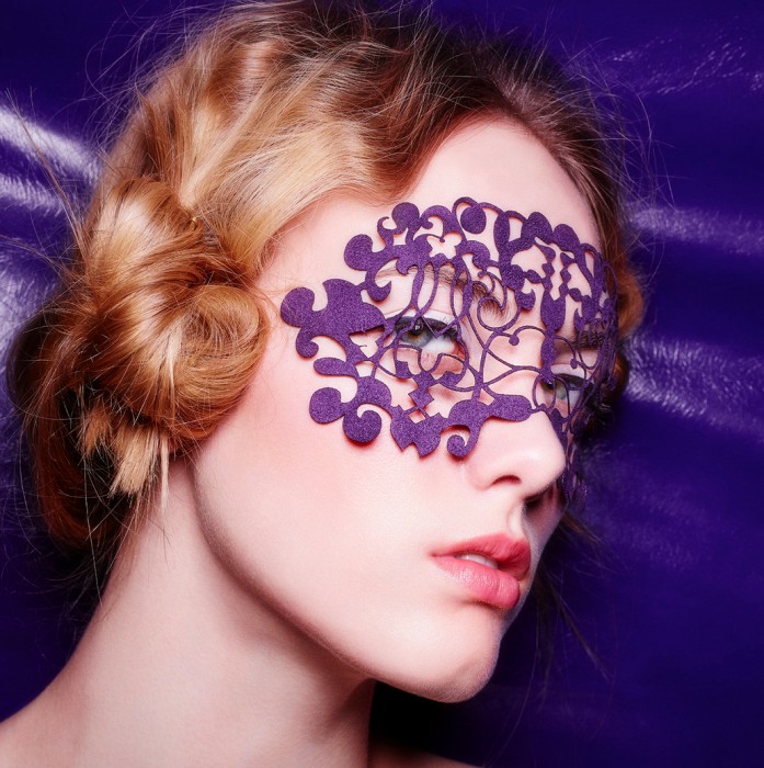 FACE LACE Hipstar Suede Mask Imperial Purple 