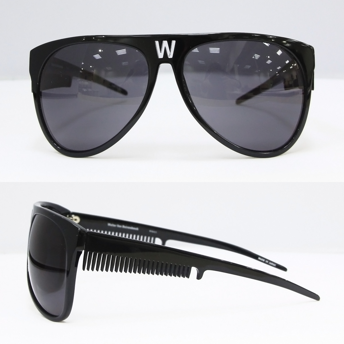 Linda Farrow очки walter v.b.black acetate comb detail sunglass
