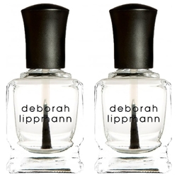 Deborah Lippmann Mini Duet Fast Girl Набор Базовое и Верхнее покрытие для ногтей в косметичке
