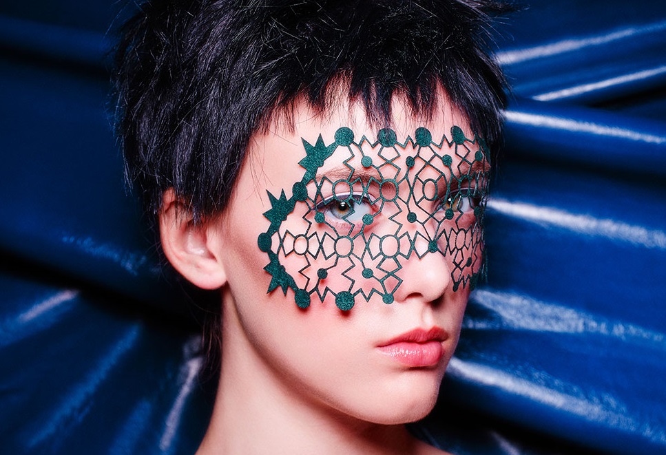 FACE LACE Hipstar Suede Mask Forest Green   